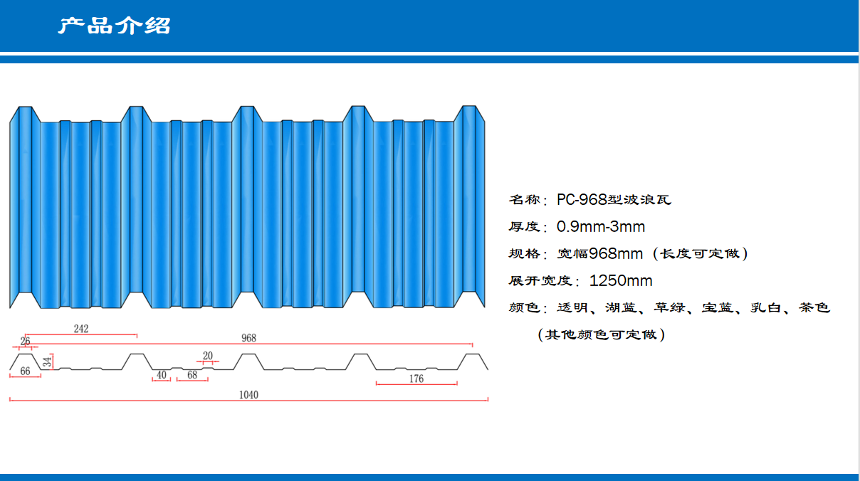 PC-968型波浪瓦(图1)