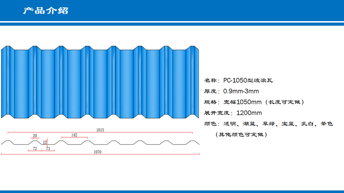 PC-1050型波浪瓦(图1)